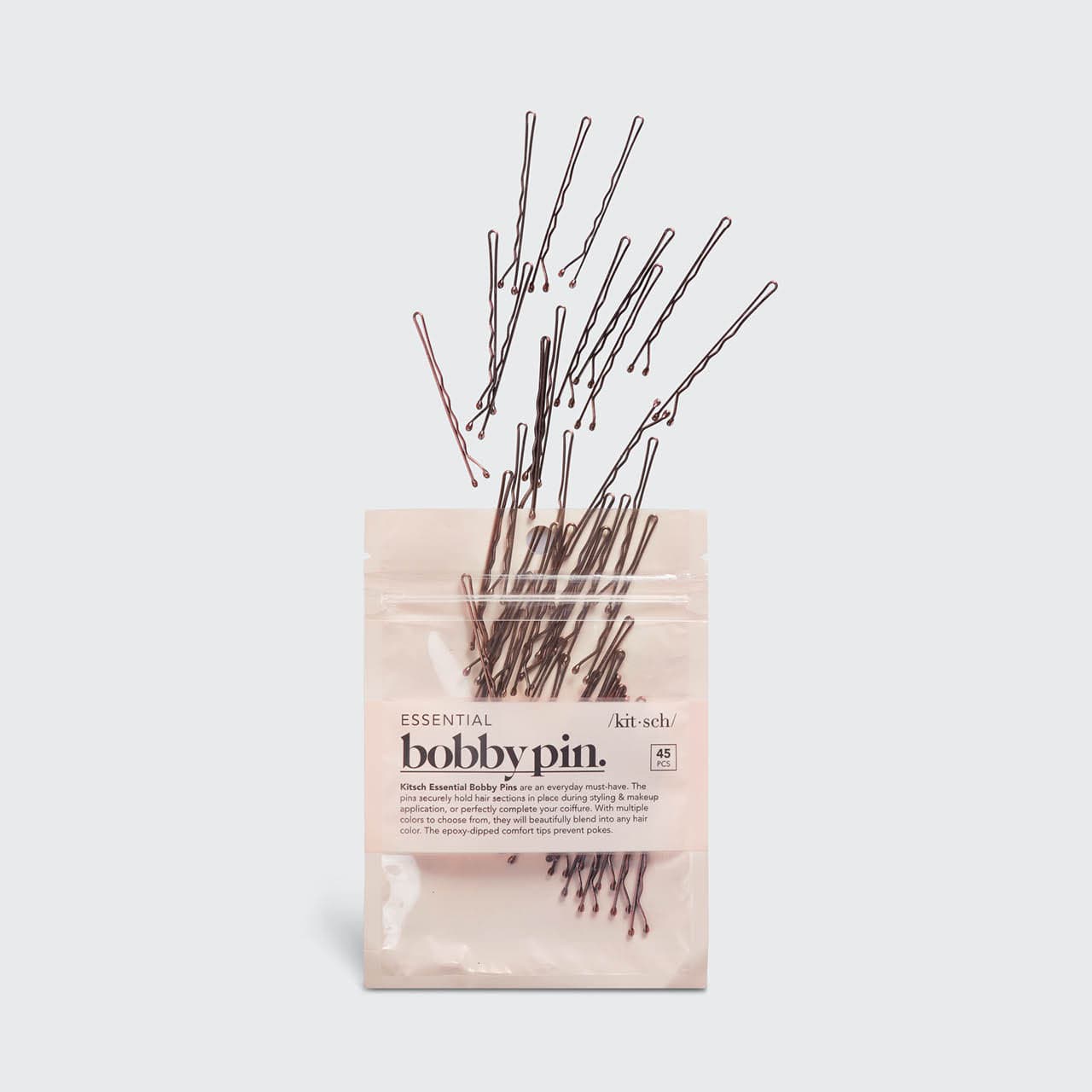 Kitsch Bobby Pins 45pc (Brown)