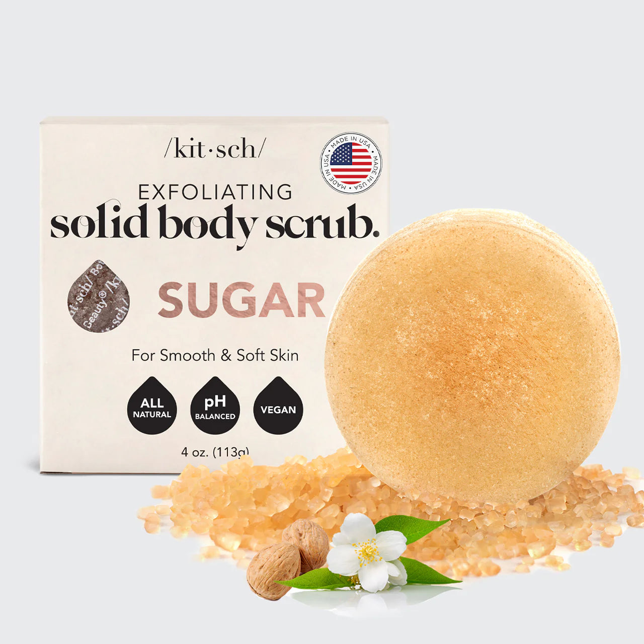 Kitsch Exfoliating Sugar Body Scrub 4 oz. (113g)