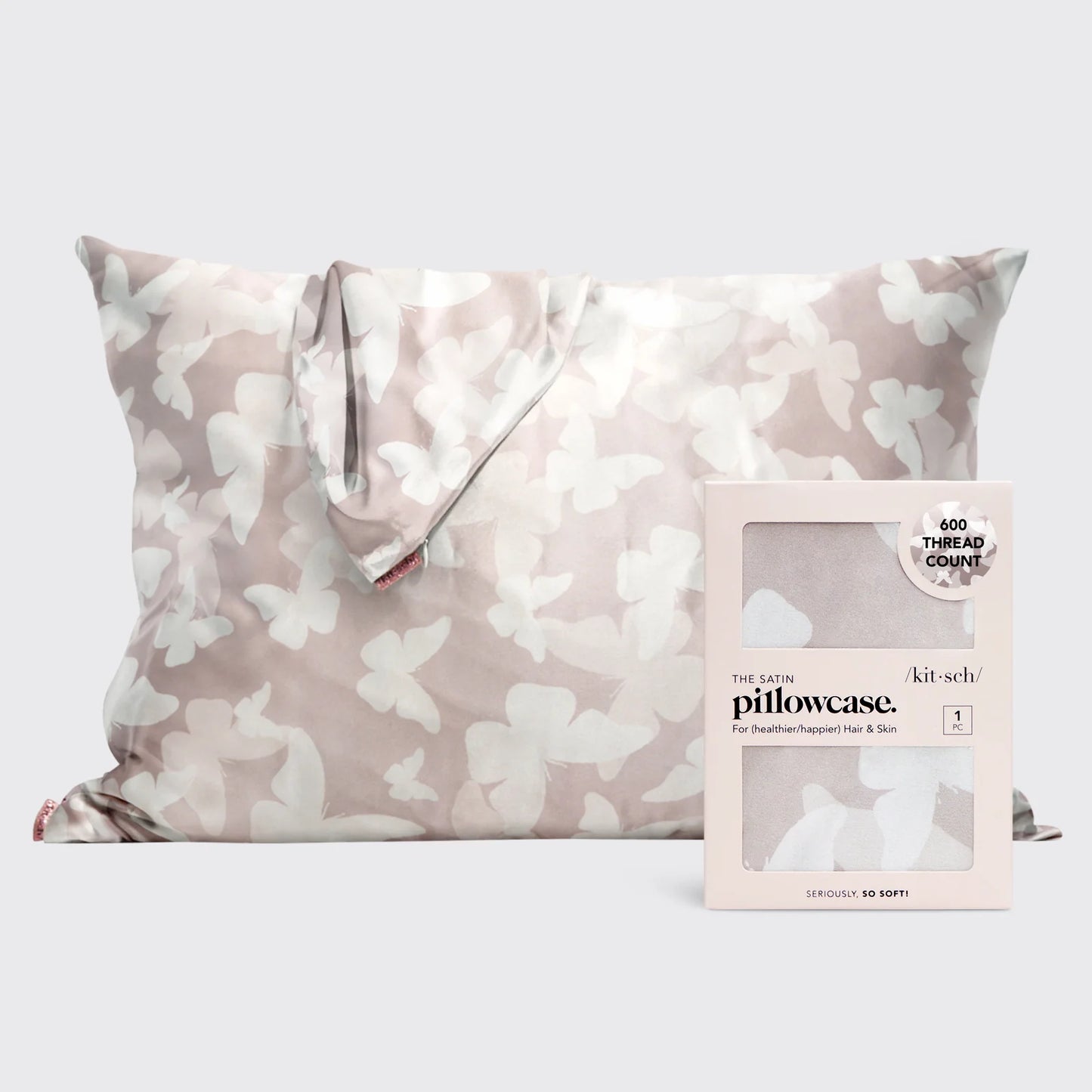 Kitsch Satin Pillowcase - Butterfly 1pc