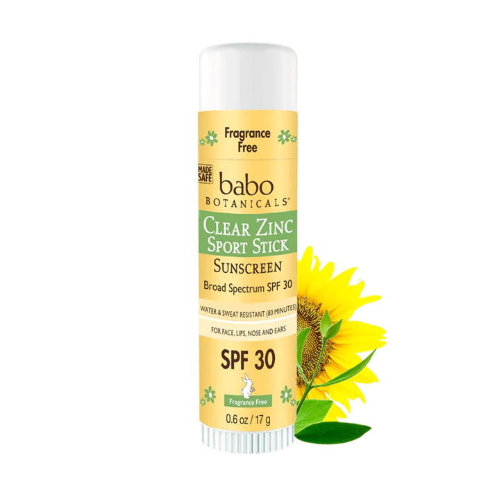 Babo Botanicals Sheer Zinc Mineral Sunscreen Stick SPF30 0.6 oz/17g