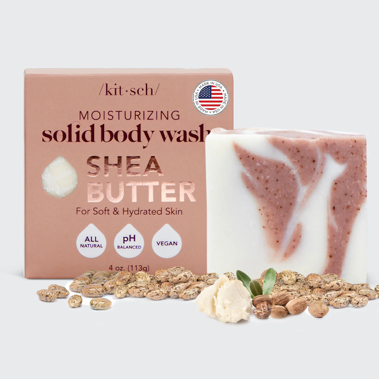 Kitsch Shea Butter Exfoliating Body Wash 4 oz. (113g)