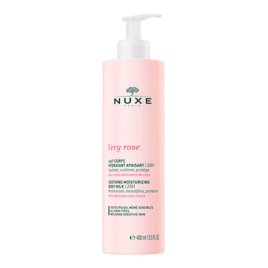 NUXE Very Rose Soothing Moisturizing Body Milk 24h 13.5 fl.oz.