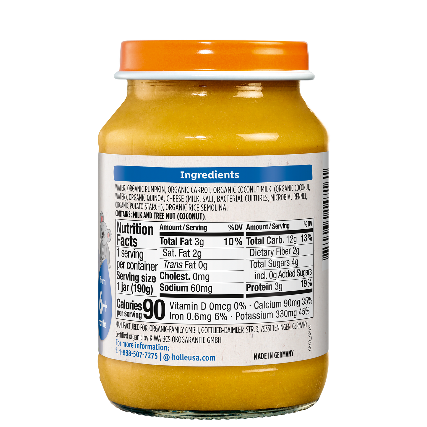 Holle Baby Food Jar - Veggie Curry - 6 Jars